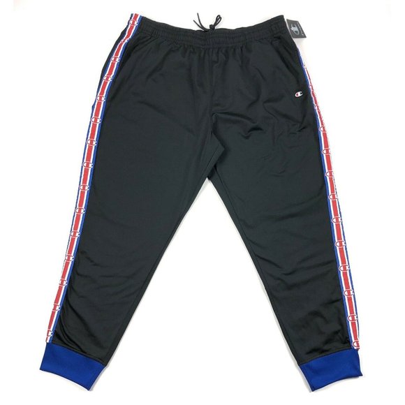 champion logo tape track pant